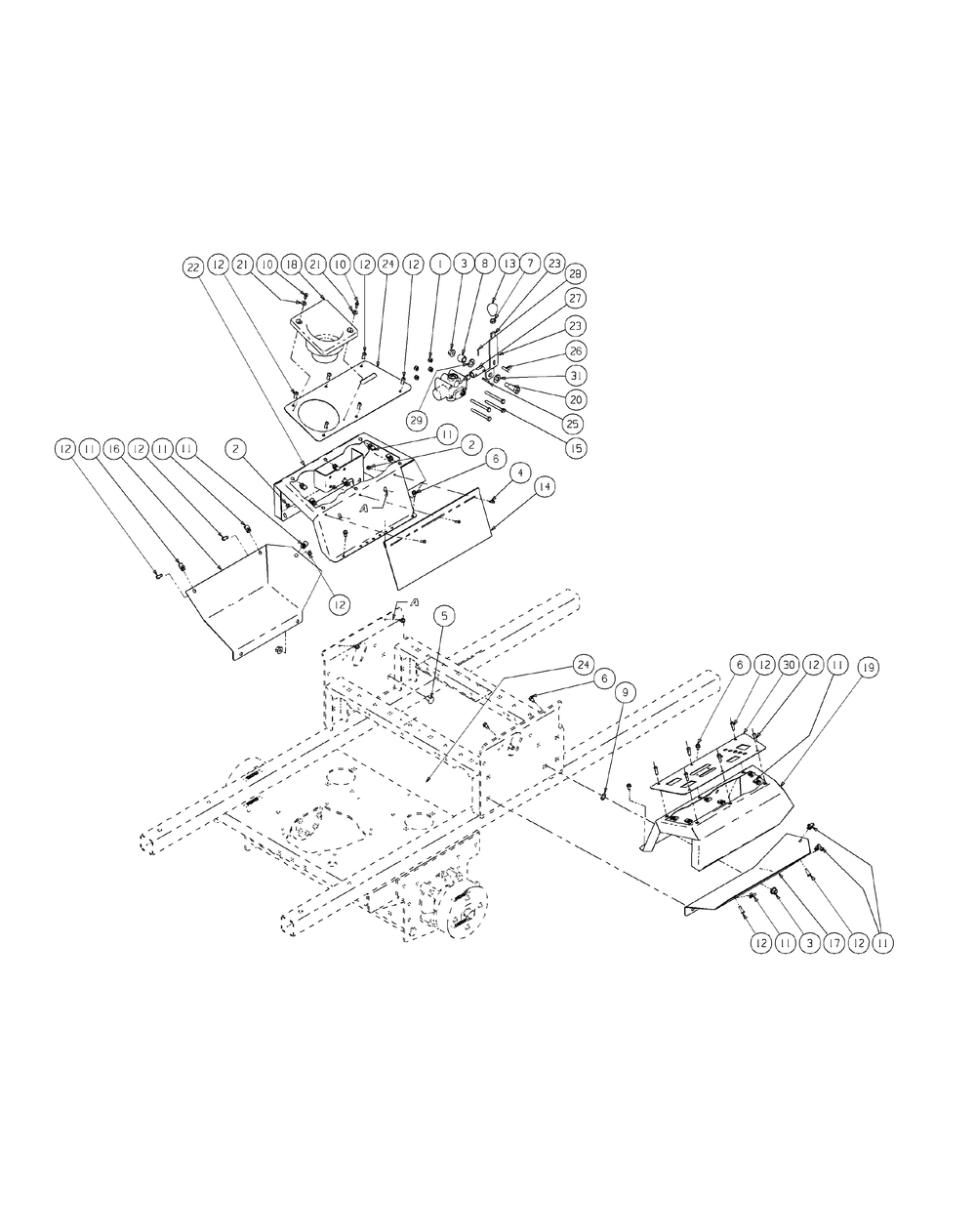 Brake Assembly Diagram and Parts List for S7237-KW 53AI8DU8050-37HP Cub Cadet Lawn Tractor